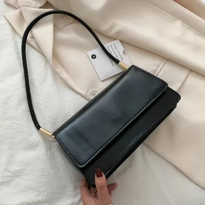Classy PU Leather Flap Double Layer Shoulder Bags